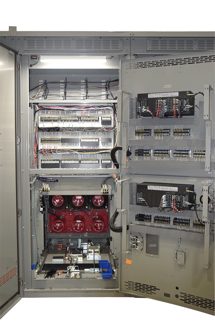 15kV, 1200A Metal Clad Switchgear Front View with Opened Door Showing Wiring