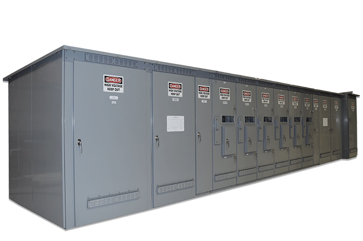 15kV, 1200A Metal Clad Switchgear Lineup Front View